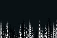 Music equalizer technology black background vector with white digital sound wave