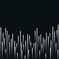 Music equalizer technology black background vector with white digital sound wave