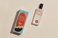 Nail polish remover for beauty product packaging