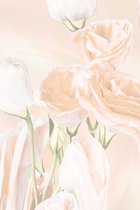 Aesthetic background, trippy beige rose flower