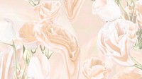 Aesthetic background, trippy beige rose flower