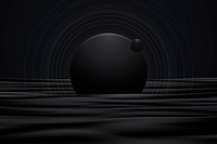 Black aesthetic galaxy background vector in minimal style