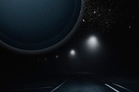 Aesthetic dark galaxy background starry sky and road remix