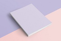 Purple book on pastel background