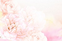 Aesthetic flower wallpaper background, beautiful remix from vintage public domain art