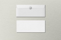 White envelope stationery in minimal style with design space