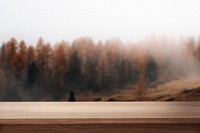 Nature product backdrop, pine tree and mountain