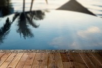 Summer product backdrop, swimming pool