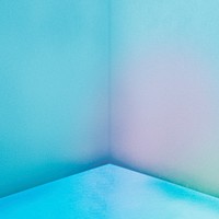 Gradient product backdrop, neon blue corner