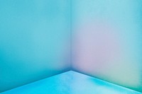 Gradient product backdrop, neon blue corner