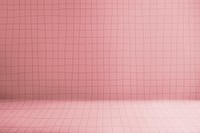 Pink product backdrop, grid pattern shelf