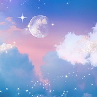 Aesthetic sky background, pastel surreal design