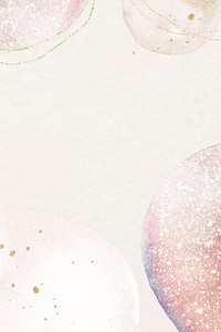 Aesthetic pink background, design in watercolor & glitter vector