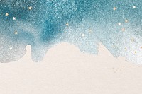 Winter sky background, blue glitter design with stars vector