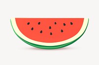 Cartoon watermelon clipart, fruit design