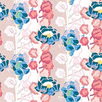 Feminine seamless pattern background, flower art deco vector