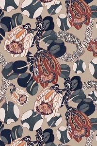 Aesthetic floral background, vintage pattern