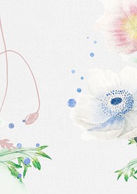 Flower background, aesthetic poster vector, remixed from vintage public domain images