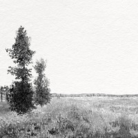 Monet's landscape background,  black and white remixed by rawpixel