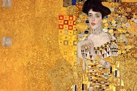 Adele Bloch-Bauer background, Gustav Klimt's artwork remixed by rawpixel