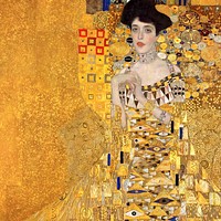 Adele Bloch-Bauer background, Gustav Klimt's artwork remixed by rawpixel