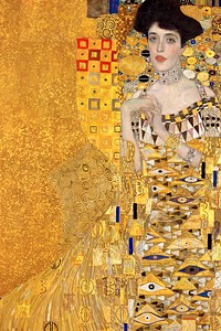 Adele Bloch-Bauer background, Gustav Klimt's artwork remixed by rawpixel