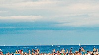 Summer beach desktop wallpaper, sea background