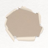 Paper hole collage element,  torn piece vector