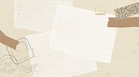 Beige HD wallpaper, note paper background