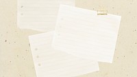 Beige computer wallpaper, note paper background psd