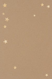 Brown background, star frame design