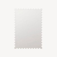Postage stamp frame collage element, copy space design vector