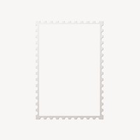 Postage stamp collage element, copy space design psd