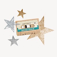 Aesthetic tape cassette, star design