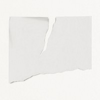 Ripped paper mockup, white realistic design psd