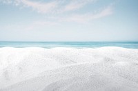 Beautiful beach background, white sand border
