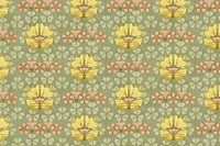 Vintage flower pattern background, famous Maurice Pillard Verneuil artwork remixed by rawpixel