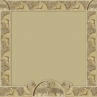 Horse frame background, carved wood design psd, Maurice Pillard Verneuil artwork remixed by rawpixel