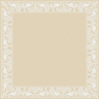 Beige nature frame background, art deco pattern psd, Maurice Pillard Verneuil artwork remixed by rawpixel