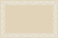 Beige nature frame background, art deco pattern psd, Maurice Pillard Verneuil artwork remixed by rawpixel