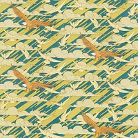 Maurice’s eagle pattern background, vintage bird background, famous artwork remixed by rawpixel vector