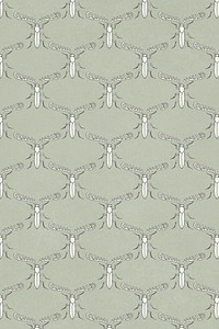 Maurice’s art deco bug background, vintage pattern, famous artwork remixed by rawpixel