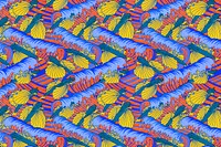 Maurice’s ocean pattern background, fish illustration, artwork remixed by rawpixel