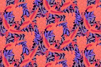 Exotic bird pattern background, Maurice Pillard Verneuil artwork remixed by rawpixel psd