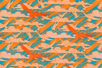 Colorful bird pattern background, vintage animal, Maurice Pillard Verneuil artwork remixed by rawpixel