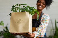 Environmentally friendly bag for plant shop 