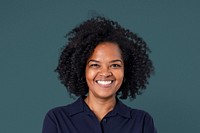 Confident African businesswoman smiling closeup portrait for jobs and career campaign