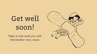 Get well soon template vector healthcare presentation