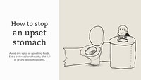 Stop upset stomach template psd healthcare presentation