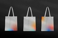 Gradient tote bag in minimal style fashion